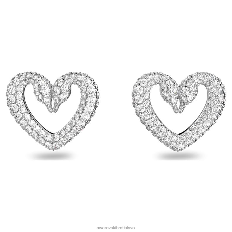 napichovacie_nausnice_srdce_biele_rhodiovane_b8znt710_swarovski_sperky.jpg napichovacie náušnice srdce, biele, rhodiované B8ZNT710 Swarovski šperky - Image 1