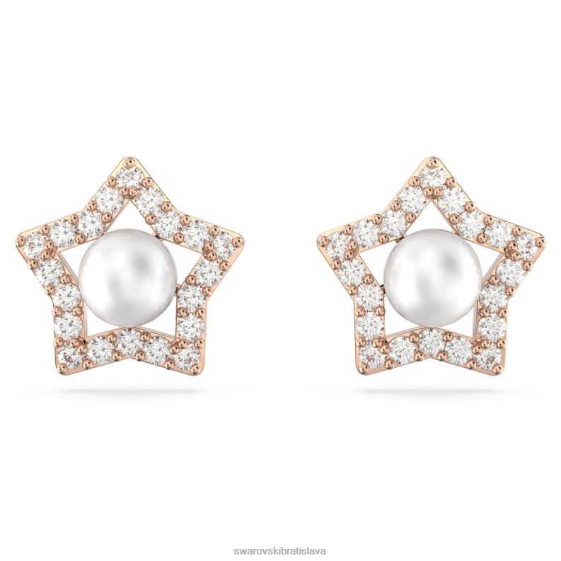 napichovacie_nausnice_stella_okruhly_vybrus_hviezdicovy_biely_pozlateny_ruzovym_zlatom_b8znt716_swarovski_sperky.jpg napichovacie náušnice stella okrúhly výbrus, hviezdicový, biely, pozlátený ružovým zlatom B8ZNT716 Swarovski šperky - Image 1