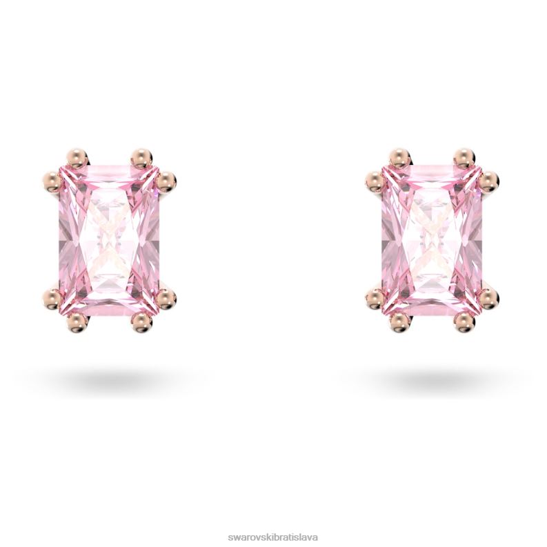 napichovacie_nausnice_stilla_obdlznikovy_strih_ruzove_pozlatene_ruzovym_zlatom_b8znt680_swarovski_sperky.jpg napichovacie náušnice stilla obdĺžnikový strih, ružové, pozlátené ružovým zlatom B8ZNT680 Swarovski šperky - Image 1
