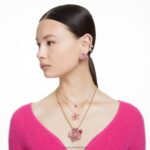 napichovacie náušnice stilla srdce, červené, pozlátené B8ZNT673 Swarovski šperky - Image 7