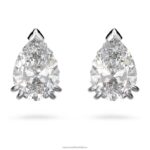 napichovacie náušnice tisícročia hruškový rez, biely, rhodiovaný B8ZNT669 Swarovski šperky