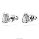 napichovacie náušnice tisícročia hruškový rez, biely, rhodiovaný B8ZNT669 Swarovski šperky - Image 4