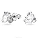 napichovacie náušnice tisícročia triliantový výbrus, biely, rhodiovaný B8ZNT739 Swarovski šperky - Image 3