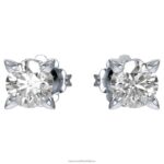 napichovacie náušnice večnosti 14k biele zlato B8ZNT648 Swarovski šperky