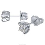 napichovacie náušnice večnosti 14k biele zlato B8ZNT648 Swarovski šperky - Image 4