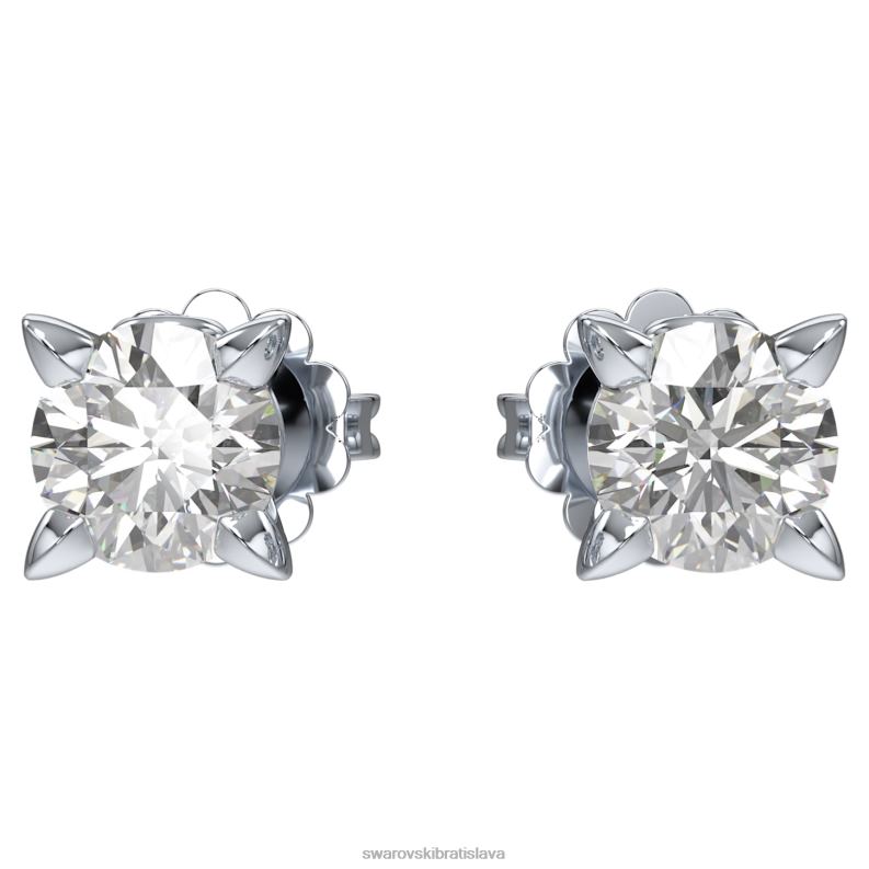 napichovacie_nausnice_vecnosti_14k_biele_zlato_b8znt648_swarovski_sperky.jpg napichovacie náušnice večnosti 14k biele zlato B8ZNT648 Swarovski šperky - Image 1