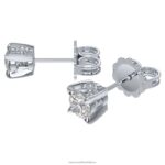 napichovacie náušnice večnosti 14k biele zlato B8ZNT650 Swarovski šperky - Image 4