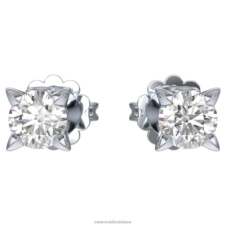 napichovacie_nausnice_vecnosti_14k_biele_zlato_b8znt650_swarovski_sperky.jpg napichovacie náušnice večnosti 14k biele zlato B8ZNT650 Swarovski šperky - Image 1