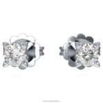 napichovacie náušnice večnosti 14k biele zlato B8ZNT651 Swarovski šperky