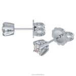 napichovacie náušnice večnosti 14k biele zlato B8ZNT651 Swarovski šperky - Image 4