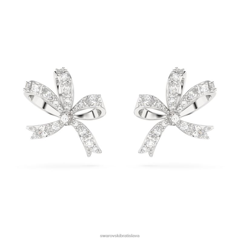 napichovacie_nausnice_volta_maslicka_biela_rhodiovana_b8znt714_swarovski_sperky.jpg napichovacie náušnice volta mašlička, biela, rhodiovaná B8ZNT714 Swarovski šperky - Image 1