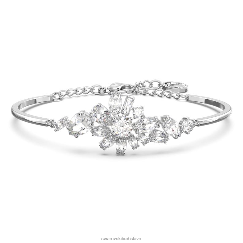 naramok_gema_zmiesane_rezy_kvet_biela_rhodiovane_b8znt607_swarovski_sperky.jpg náramok gema zmiešané rezy, kvet, biela, rhodiované B8ZNT607 Swarovski šperky - Image 1