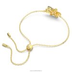 náramok gema zmiešané strihy, kvet, žltá, pozlátený B8ZNT418 Swarovski šperky - Image 5