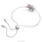 náramok gema zmiešané strihy, kvetinové, ružové, rhodiované B8ZNT417 Swarovski šperky - Image 5