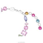 náramok gema zmiešané strihy, viacfarebné, rhodiované B8ZNT522 Swarovski šperky - Image 4