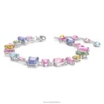 náramok gema zmiešané strihy, viacfarebné, rhodiované B8ZNT535 Swarovski šperky - Image 3