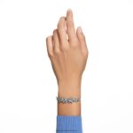 náramok lilia motýľ, modrá, rhodiovaná B8ZNT477 Swarovski šperky - Image 2