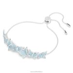 náramok lilia motýľ, modrá, rhodiovaná B8ZNT477 Swarovski šperky - Image 3