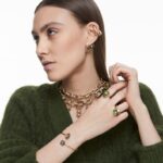 náramok numina zmiešané strihy, sivá, pozlátená B8ZNT603 Swarovski šperky - Image 4