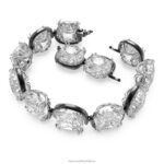 náramok s harmóniou vankúšový strih, biela, povrchová úprava zmiešaný kov B8ZNT569 Swarovski šperky - Image 3