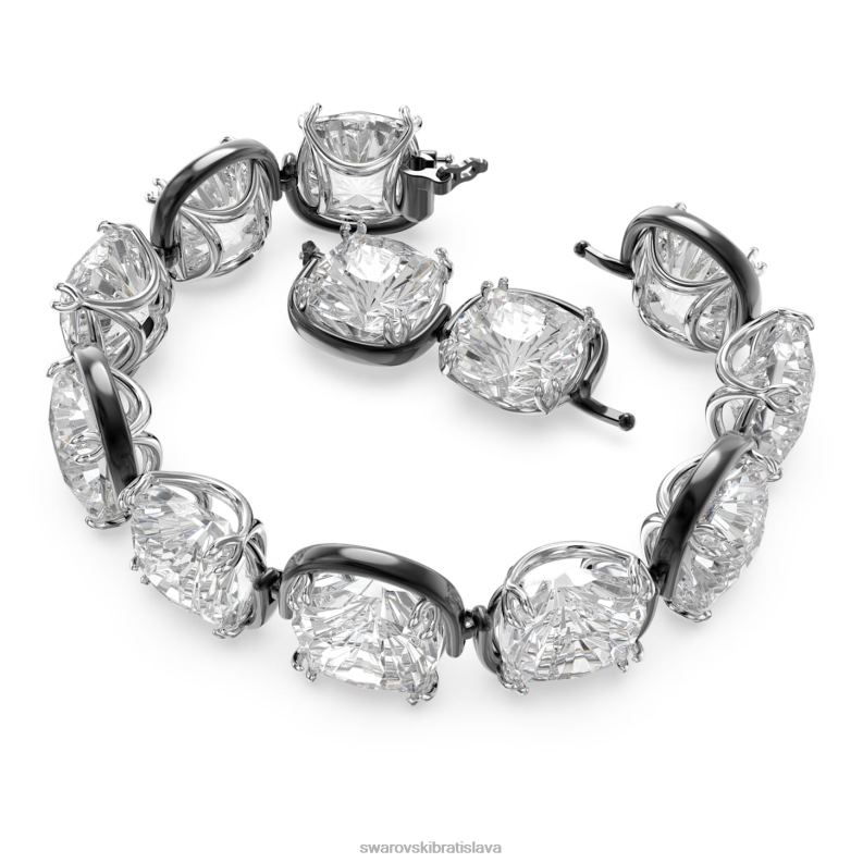 náramok s harmóniou vankúšový strih, biela, povrchová úprava zmiešaný kov B8ZNT569 Swarovski šperky - Image 3