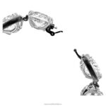 náramok s harmóniou vankúšový strih, biela, povrchová úprava zmiešaný kov B8ZNT569 Swarovski šperky - Image 4