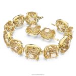 náramok s harmóniou vankúšový strih, zlatý tón, pozlátený B8ZNT560 Swarovski šperky - Image 3
