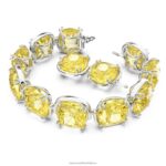 náramok s harmóniou vankúšový strih, žltý, rhodiovaný B8ZNT584 Swarovski šperky - Image 3