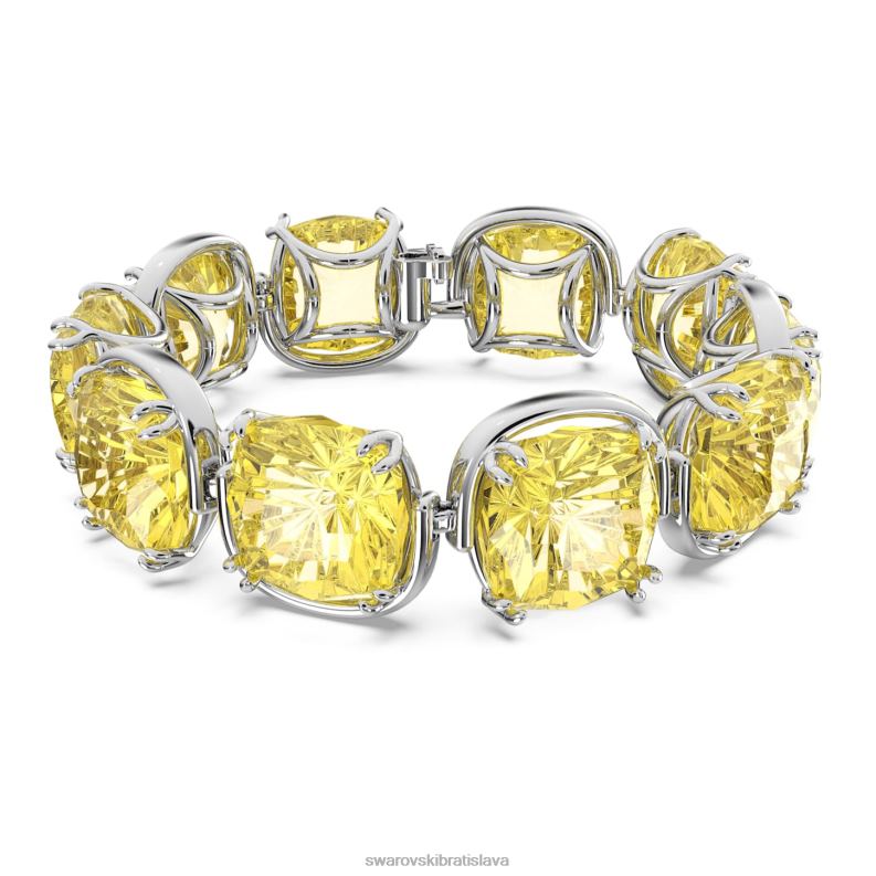 naramok_s_harmoniou_vankusovy_strih_zlty_rhodiovany_b8znt584_swarovski_sperky.jpg náramok s harmóniou vankúšový strih, žltý, rhodiovaný B8ZNT584 Swarovski šperky - Image 1