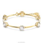 náramok súhvezdia okrúhly výbrus, biely, lesklý pozlátený B8ZNT504 Swarovski šperky