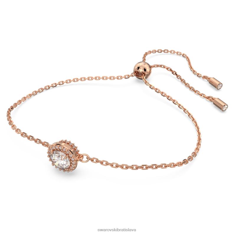 náramok súhvezdia okrúhly výbrus, biely, pozlátený ružovým zlatom B8ZNT491 Swarovski šperky - Image 3
