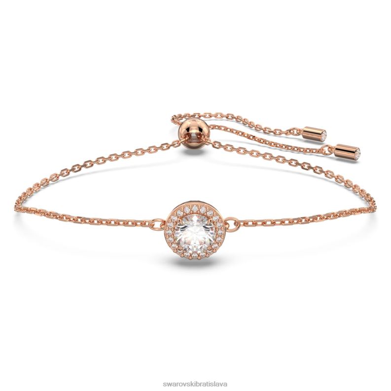 naramok_suhvezdia_okruhly_vybrus_biely_pozlateny_ruzovym_zlatom_b8znt491_swarovski_sperky.jpg náramok súhvezdia okrúhly výbrus, biely, pozlátený ružovým zlatom B8ZNT491 Swarovski šperky - Image 1