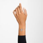 náramok volta mašlička, biela, rhodiovaná B8ZNT442 Swarovski šperky - Image 2