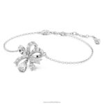 náramok volta mašlička, biela, rhodiovaná B8ZNT442 Swarovski šperky - Image 3