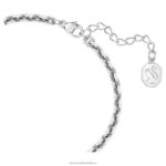 náramok volta srdce, biele, rhodiované B8ZNT433 Swarovski šperky - Image 4