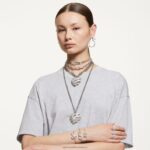 náramok volta srdce, biele, rhodiované B8ZNT433 Swarovski šperky - Image 6