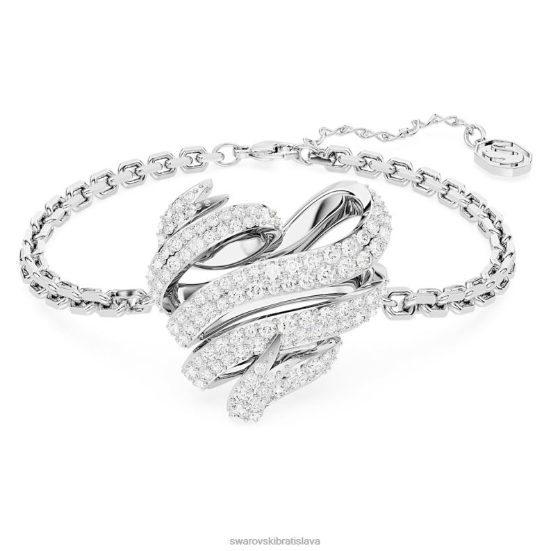 naramok_volta_srdce_biele_rhodiovane_b8znt433_swarovski_sperky.jpg náramok volta srdce, biele, rhodiované B8ZNT433 Swarovski šperky - Image 1