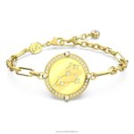 náramok zverokruhu leo, zlatý tón, pozlátený B8ZNT450 Swarovski šperky