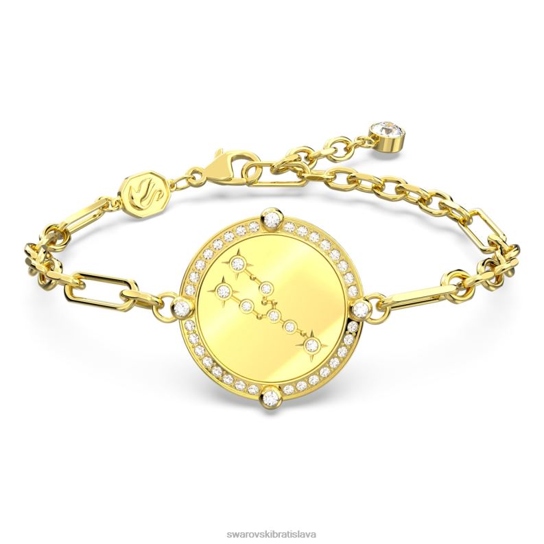 naramok_zverokruhu_taurus_zlaty_ton_pozlateny_b8znt444_swarovski_sperky.jpg náramok zverokruhu taurus, zlatý tón, pozlátený B8ZNT444 Swarovski šperky - Image 1