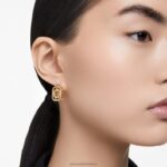 náušnice alea asymetrický dizajn, viacfarebný, pozlátený B8ZNT718 Swarovski šperky - Image 2