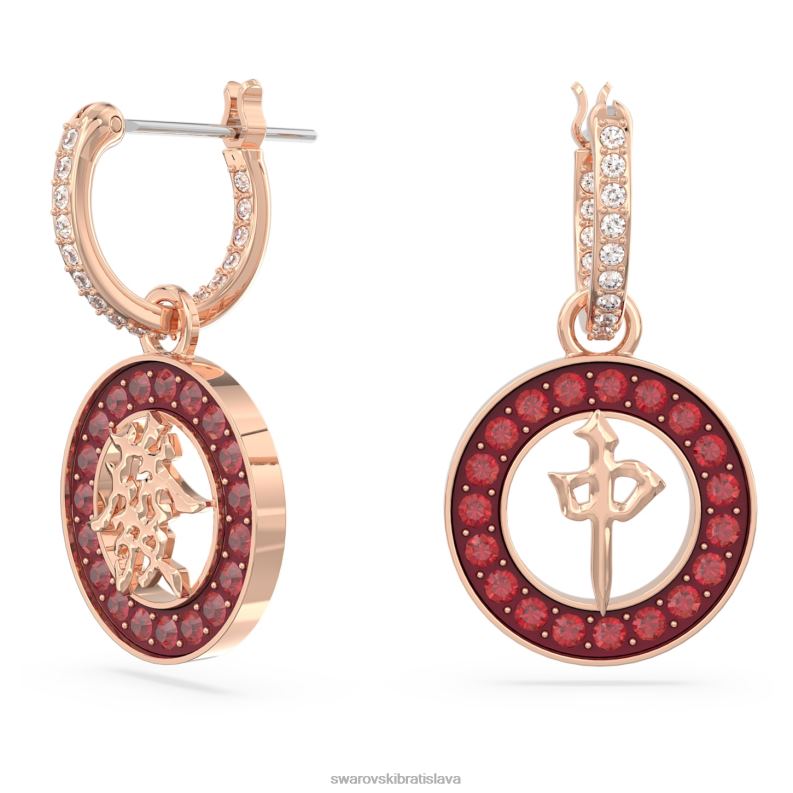 nausnice_alea_cervena_pozlatena_ruzovym_zlatom_b8znt818_swarovski_sperky.jpg náušnice alea červená, pozlátená ružovým zlatom B8ZNT818 Swarovski šperky - Image 1
