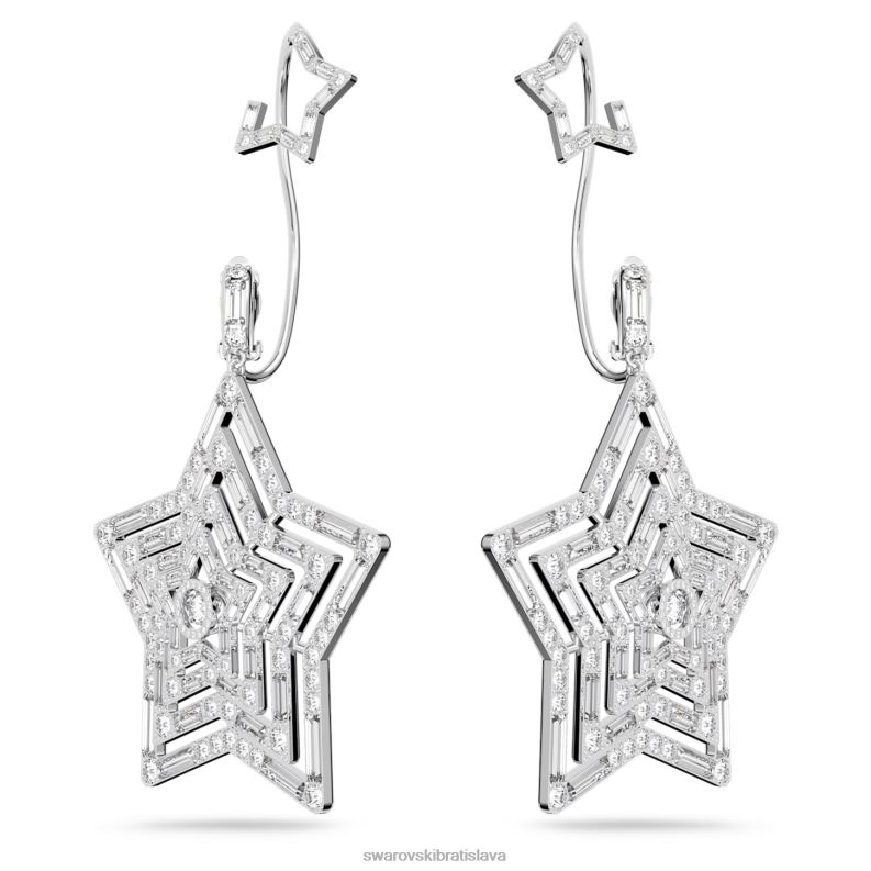 nausnice_stella_klip_hviezda_biela_rhodiovana_b8znt797_swarovski_sperky.jpg náušnice stella klip hviezda, biela, rhodiovaná B8ZNT797 Swarovski šperky - Image 1