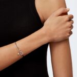 nekonečný náramok infinity, biele, rhodiované B8ZNT494 Swarovski šperky - Image 2