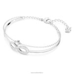 nekonečný náramok infinity, biele, rhodiované B8ZNT494 Swarovski šperky - Image 3