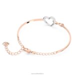 nekonečný náramok nekonečno a srdce, biela, povrchová úprava zmiešaný kov B8ZNT499 Swarovski šperky - Image 5