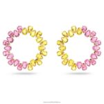 obručové náušnice tisícročia hruškový rez, viacfarebný, pozlátený B8ZNT912 Swarovski šperky