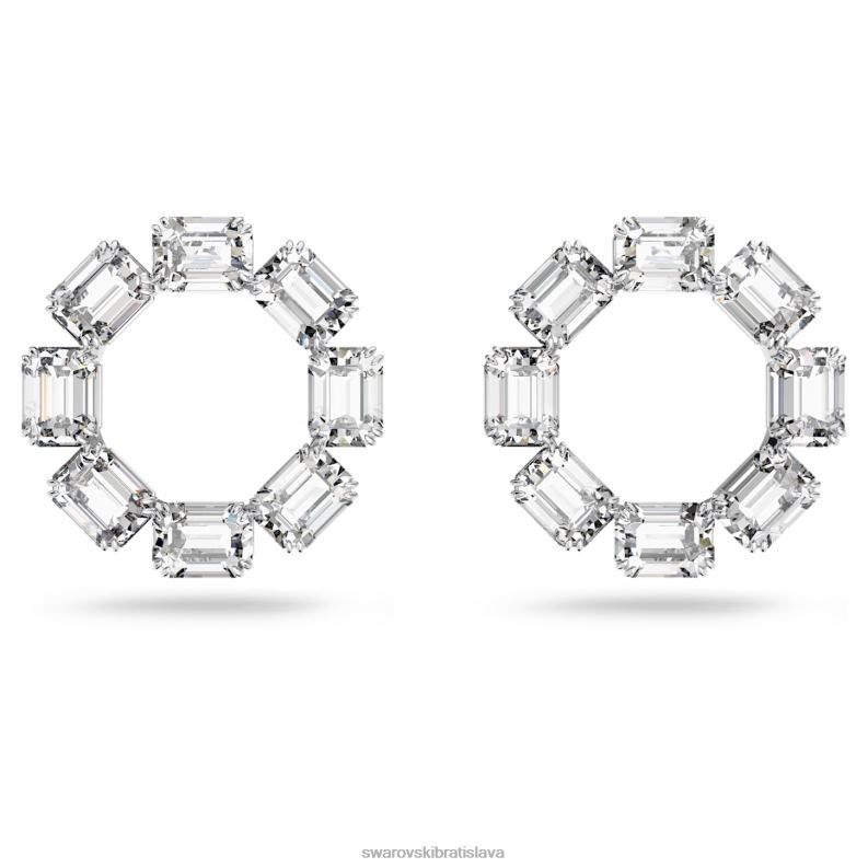 obrucove_nausnice_tisicrocia_osemhranny_vybrus_biely_rhodiovany_b8znt935_swarovski_sperky.jpg obručové náušnice tisícročia osemhranný výbrus, biely, rhodiovaný B8ZNT935 Swarovski šperky - Image 1