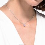 okrúhly prívesok z kameňa júnové, ružové, rhodiované B8ZNT288 Swarovski šperky - Image 2