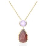 orbita náhrdelník drop cut, viacfarebné, pozlátené B8ZNT114 Swarovski šperky
