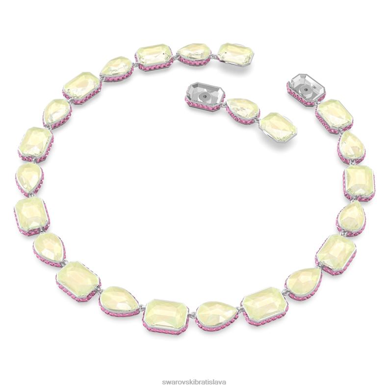 orbita náhrdelník magnetické zatváranie, zmiešané strihy, viacfarebné, rhodiované B8ZNT90 Swarovski šperky - Image 3